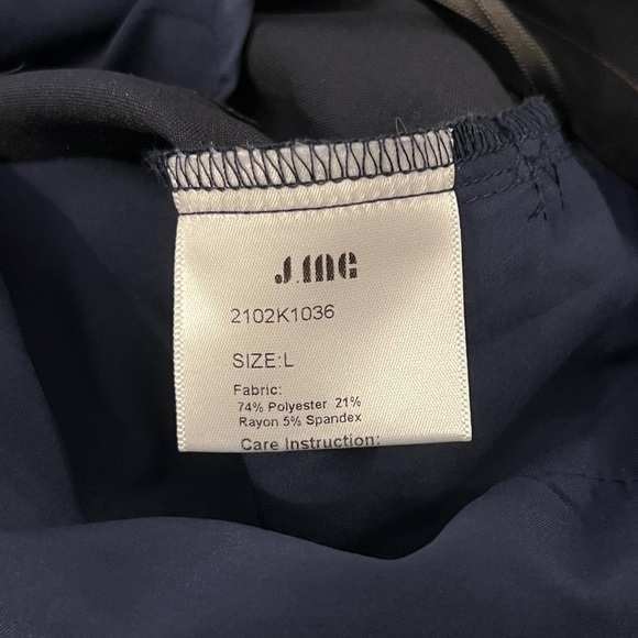 J.ING Navy Pinstripe Wide-Leg Pants - Brand New with Tags - Picture 9 of 10